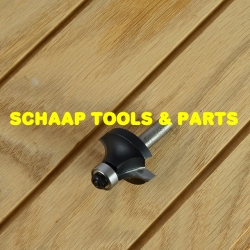 Afrondprofielfrees R  9,5mm HW-hardmetaal schacht 8mm met geleidelager  | 24383-5-31795